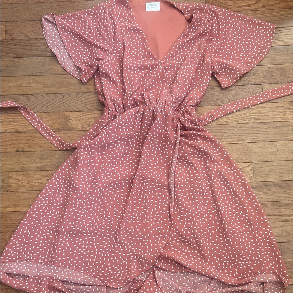 Polka Dot Wrap Dress